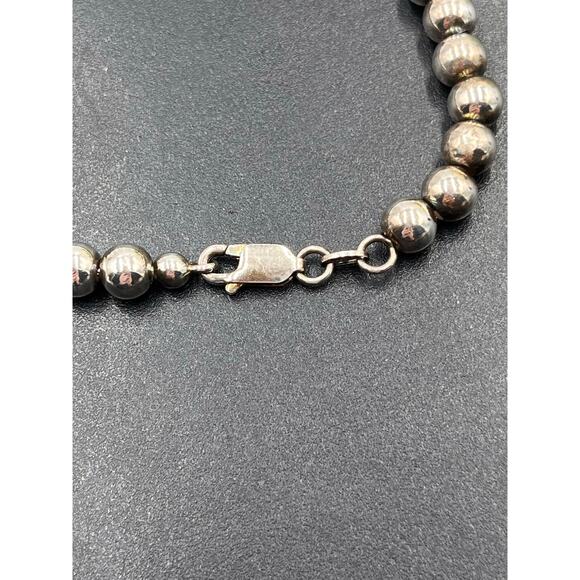 KARIZMA SPA KA 1722 Italy Sterling Silver 925 Beaded 5mm Ball Bracelet 7.5” - Picture 3 of 8